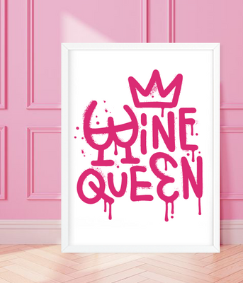 Декор для дому чи ресторану-постер "Wine Queen" 2 розміри (D25082) D25082 (А3) фото